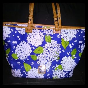 Dooney & Bourke Large Hydrangea Floral Tote